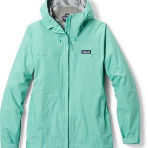 Teal Patagonia Rain Jacket